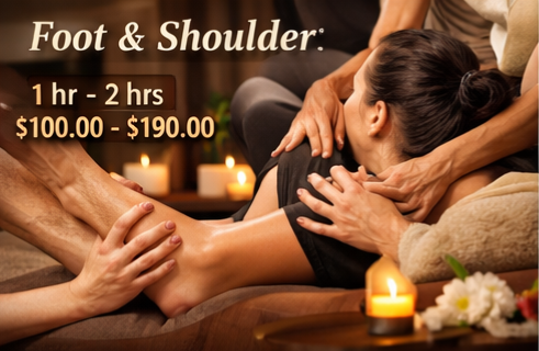 Foot and Shoulder massage at Thai Elegance Wellness